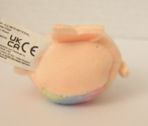 Kellytoy * Squishmallows * Squishville ~ 'Evie' Peach/Rainbow Narwhal Plush - Picture 5 of 9