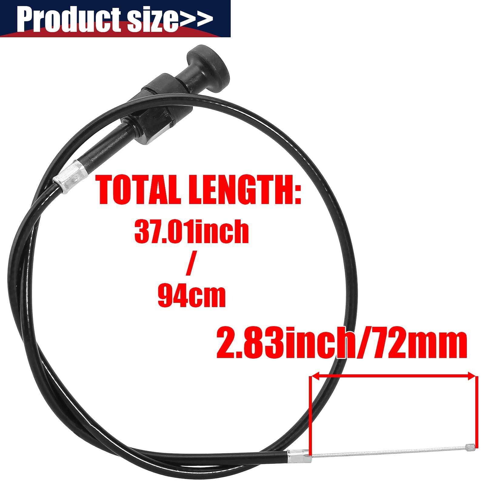 37" Choke Throttle Cable Dirt Bike Big Wheel Yamaha PW80 BW80 YZinger