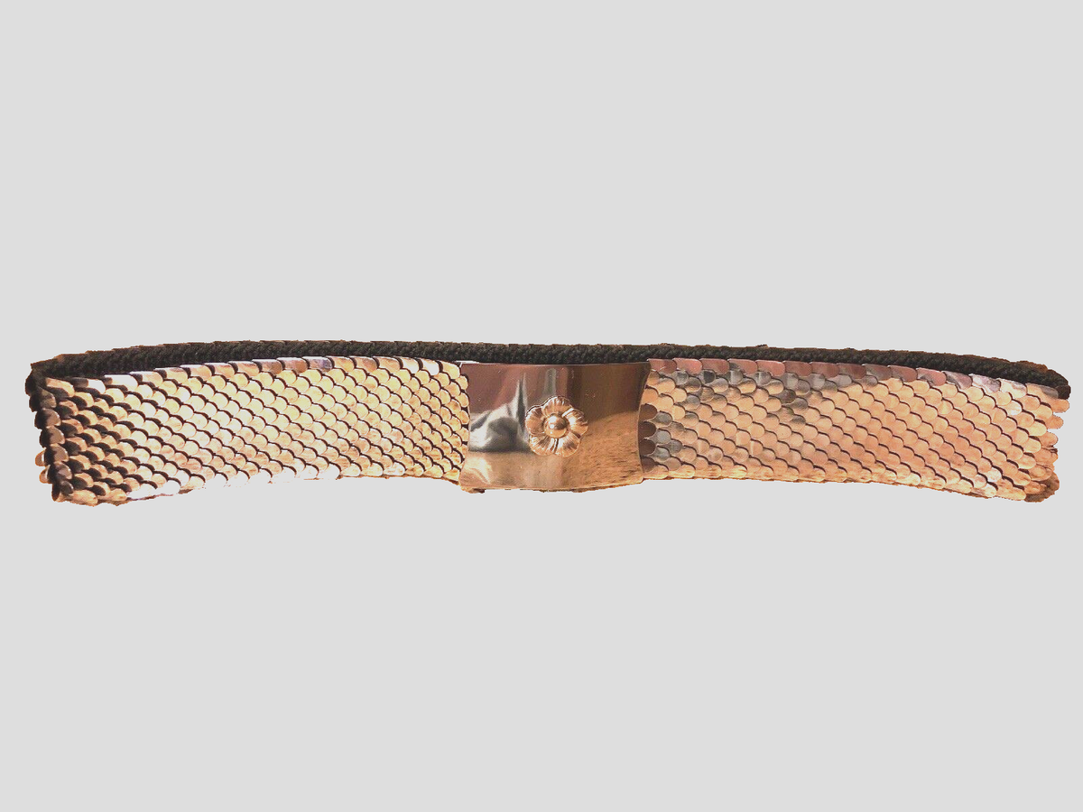 EXPANDABLE SILVER BELT Wap Silver Shimmer Belt | Leather Belt | Ada Belts main image 4