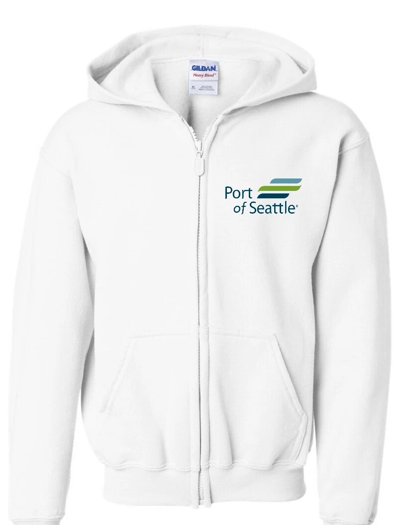 Port of Seattle Zip Hoodie Washington Seaport & Seatac Airport Hooded Sweatshirt
Opens in a new wind