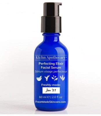 Perfecting Elixir Natural Hyaluronic Acid Facial Serum, Fresh-Made 2oz Sealed