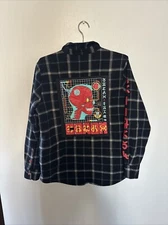 LOGIC COADM Tour 2019 Bobby Boy Custom Quilted Wool Flannel Jacket, Medium