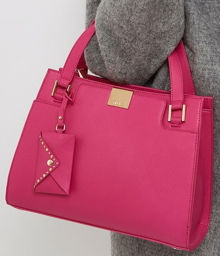 BORSA LIU JO INTERESSANTE NF1034 SATCHEL BAG M VIOLA MALVASIA FUXIA ROYAL  SALDI | eBay