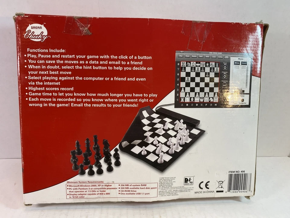 Vintage Dream Cheeky USB Roll Up Chess Game 2007 #406 ~New - Image 2 of 4