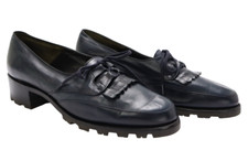 Bally Suisse Prestige Kadan Freizeitschuhe Damen UK 6.5 Leder Mandel Zehen Blau