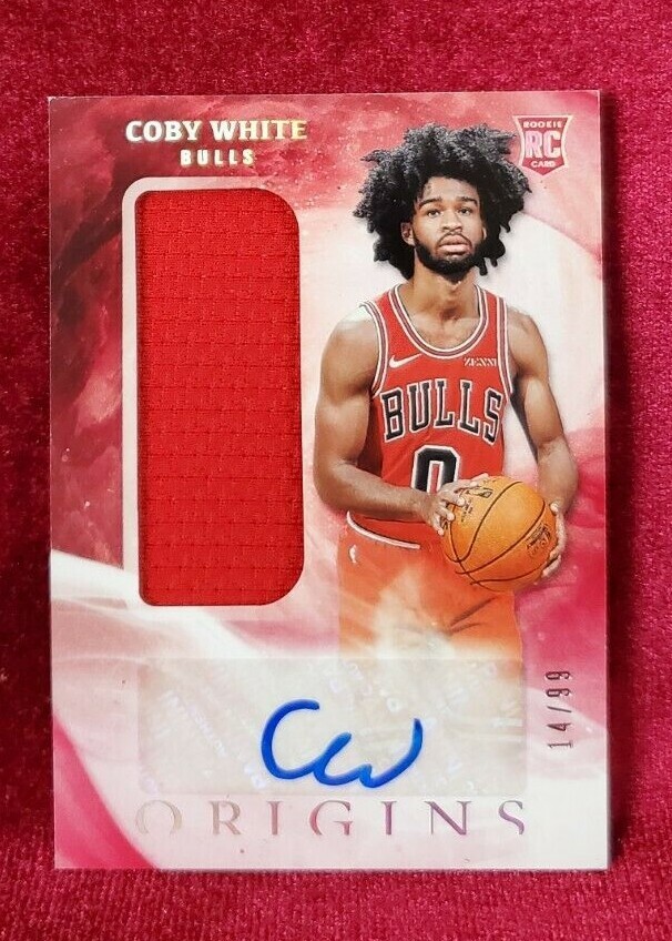 2019-20 PANINI ORIGINS- COBY WHITE - ROOKIE PATCH AUTO CARD #155