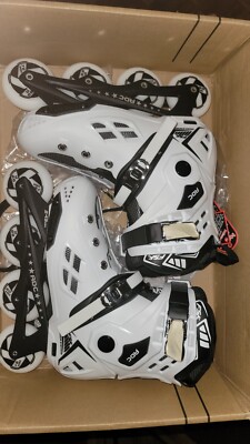 Inline White Rollerblades Neutral Gender