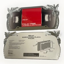 3d Tropical Palm Tree Chrome Polished License Plate Frame 2 Frames