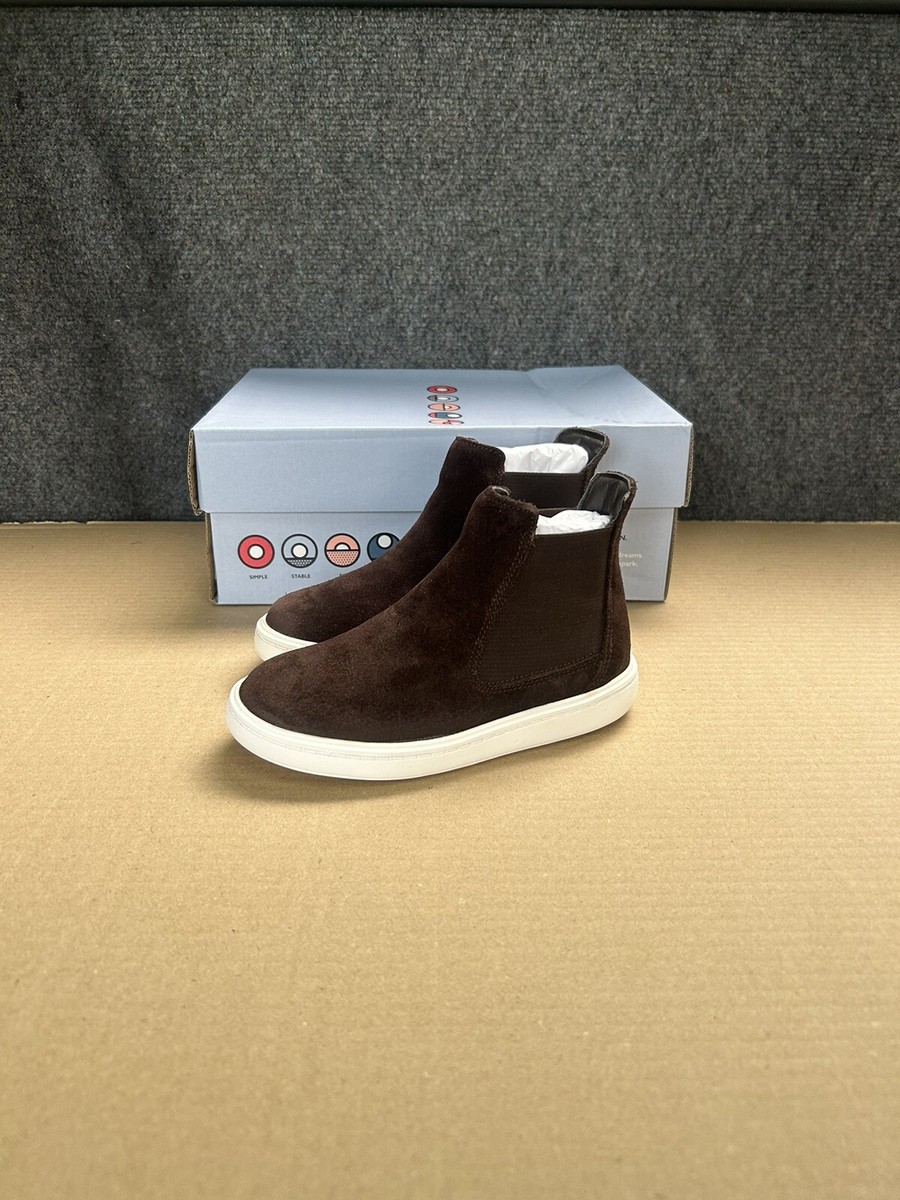 Clarks Boys Street Chelsea Brown Suede Chelsea Boots UK G