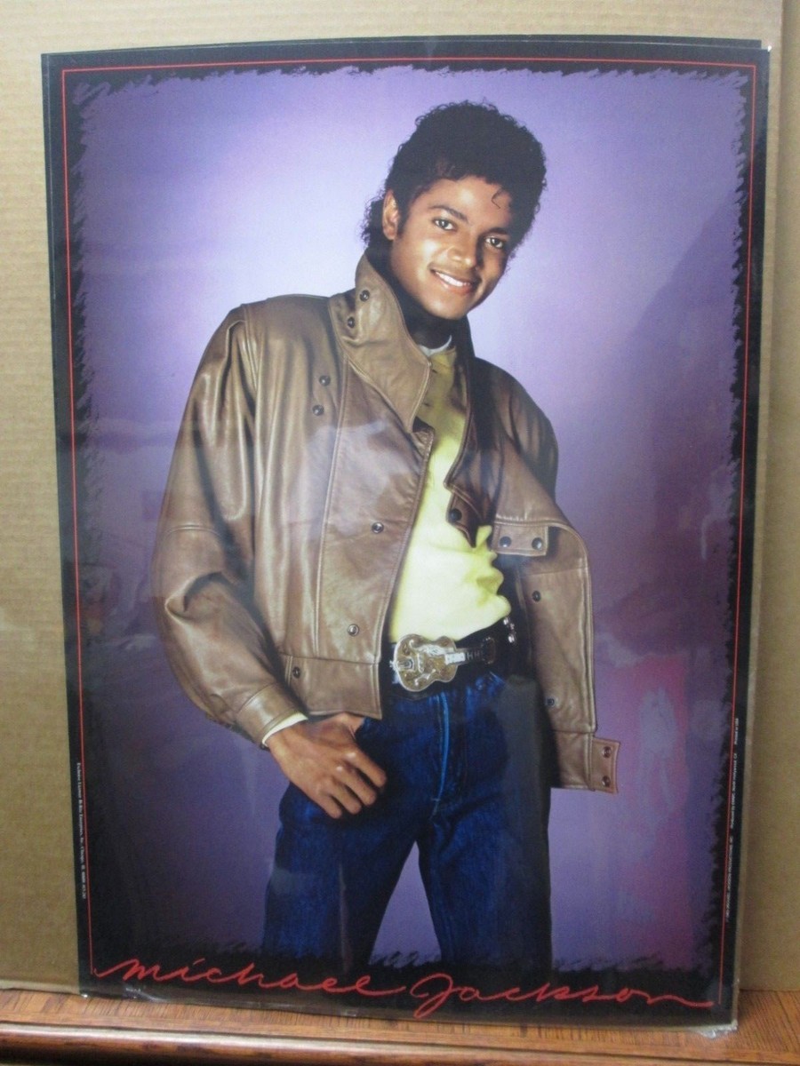 Vintage King of Pop poster Michael Jackson Singer 1983 Inv#G3224