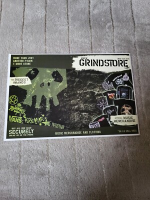 TPGM6 ADVERT 5X8 GRINDSTORE - OFFICIAL MUSIC MERCHANDISE