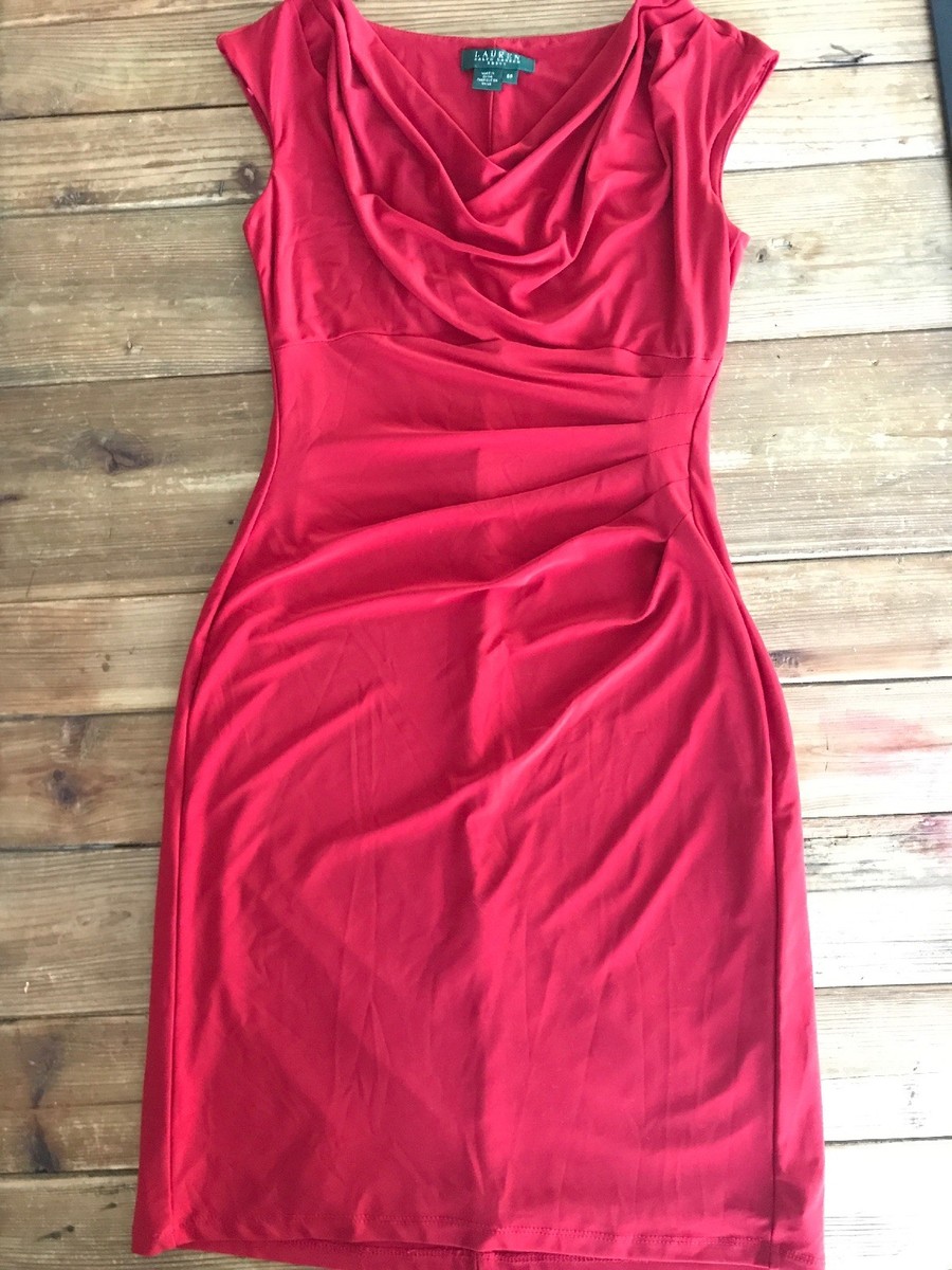 ralph lauren red wrap dress Red Floral Printed Wrap Dress by Polo Ralph Lauren