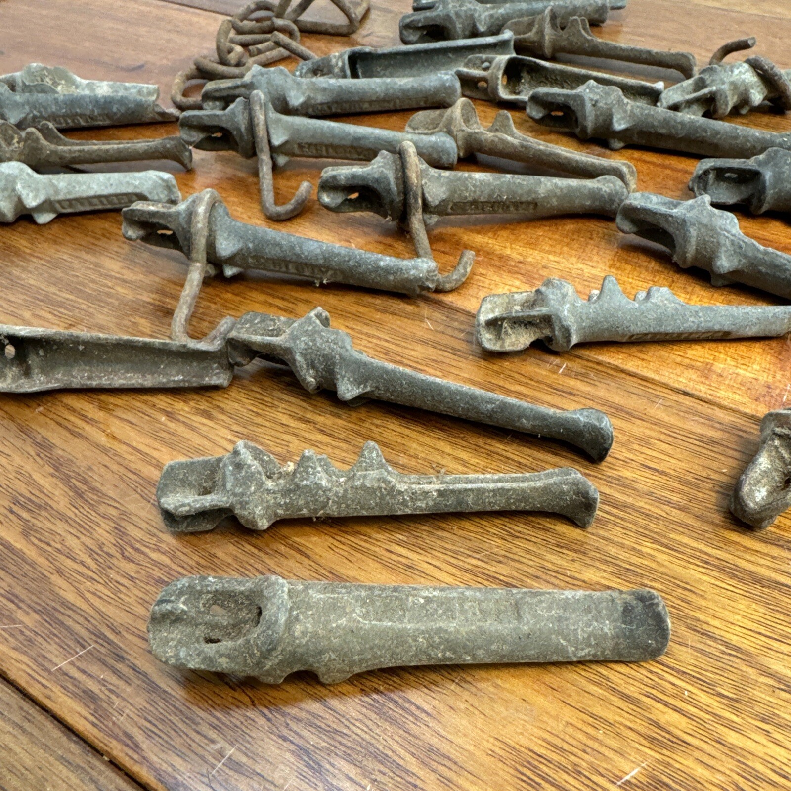 Maple Syrup Sap Bucket Spouts Taps Spiles Cast Iron 1864 Lot 24 Vintage