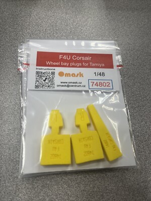 1/48 Omask Wheel Bay Plugs #74802 F4U Corsair For Tamiya
