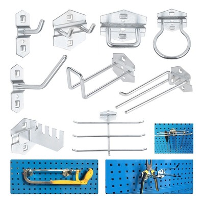 1x Steel Hole Board Hook Wrench Drill Screwdriver Rack Hanging Storage Organizer