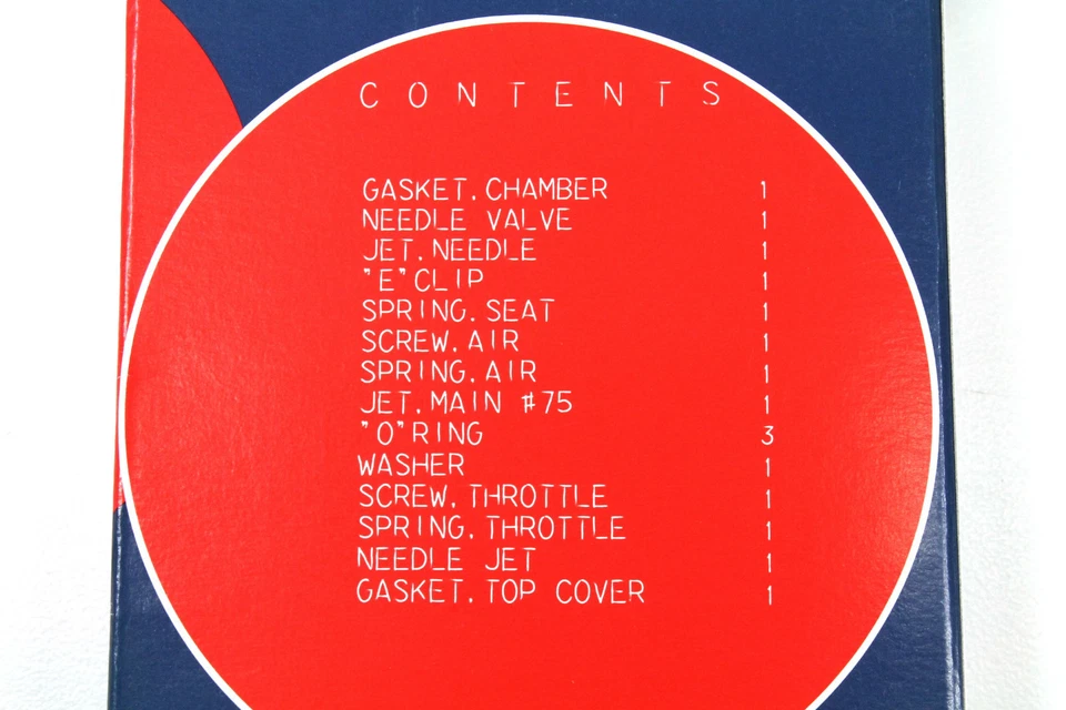 Carburetor Rebuild Kit ~78 79 80 81 Honda NC50 Express Carb Repair Set W119 - Image 2 of 2