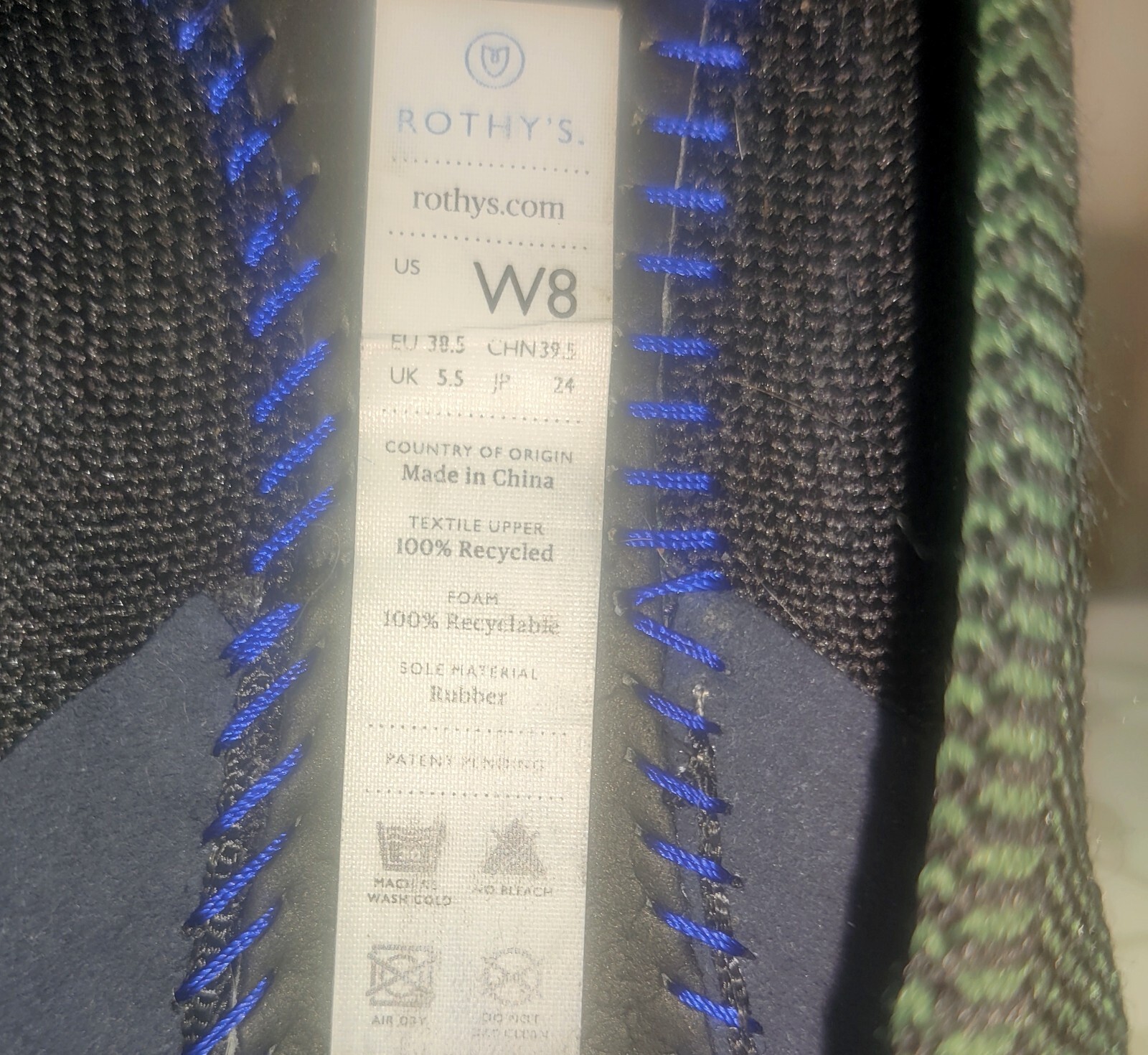 Rothys The Point Rare Lapis Python Green Flats Wo… - image 10