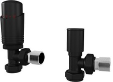 UK Radiators Thermostatic TRV Radiator Valves 1/2"x15mm Angled/Corner *TRVPack*