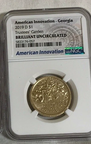 2019 D AMERICAN INNOVATION Georgia Trustee Garden NGC Brilliant Uncirculated