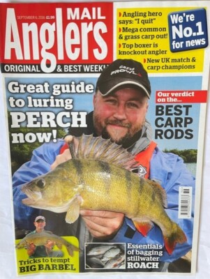 ANGLERS MAIL - 6  SEPT 2016 - GREAT GUIDE TO LURING PERCH - BEST CARP RODS