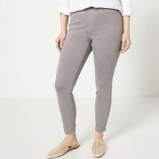 Denim  Co Pull On Pants Gray Skinny Jeans Jeggings Sz 14