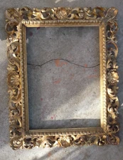 1800's Hand Carved Wood Frame,Ornate Wood Frame,16-1/4 in. x 20-1/4 in.,Baroque