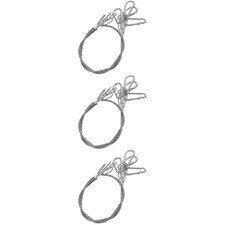 3 Count Heavy Duty Lockable Wire Cycling Cable Locks Adjustable Steel Mini