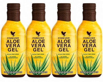 4 Pack Forever Aloe Vera Gel Halal Kosher Vegan All Natural Unisex 33oz 10/27