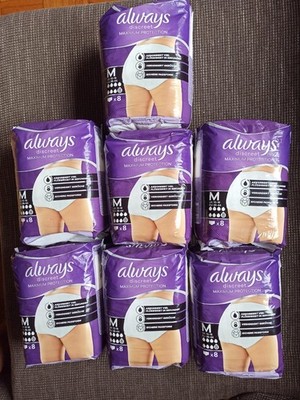7x 8 Always Discreet Maximum Protection Höschen Gr. M36-44(56 Stück)Inkontinenz 