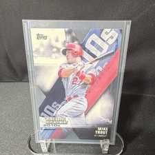 Topps 2020 Chrome Decade of Dominance Die-Cuts Mike Trout #DOD-1 Angels