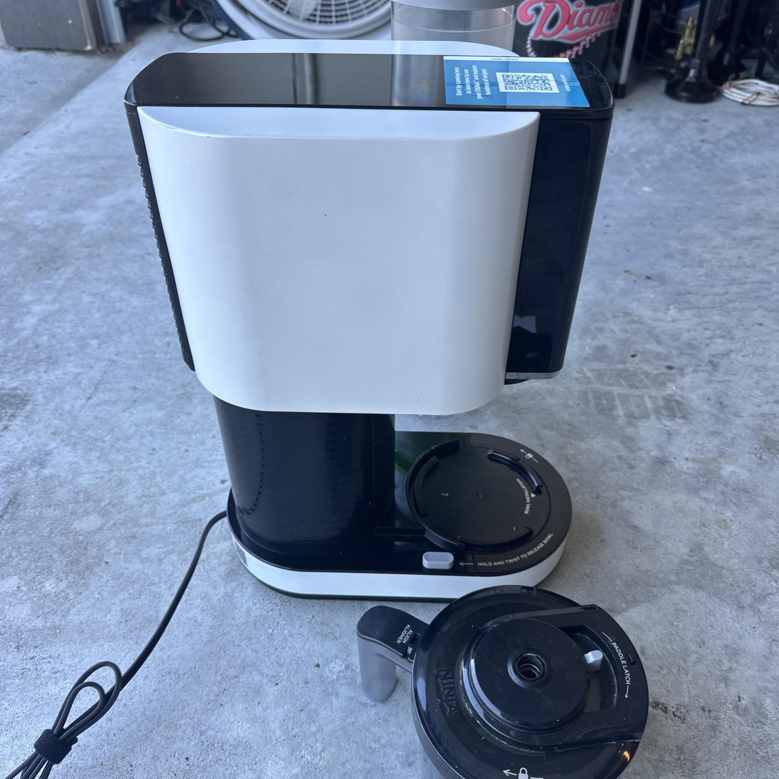 Ninja CREAMi Ice Cream Maker, for Gelato, Mix-ins, Milkshakes Sorbet, White