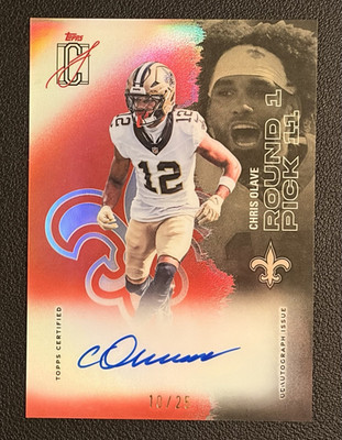 Topps Signature Class 2025 Chris Olave Ground Pick It! RC Auto #39 10/25 Saints