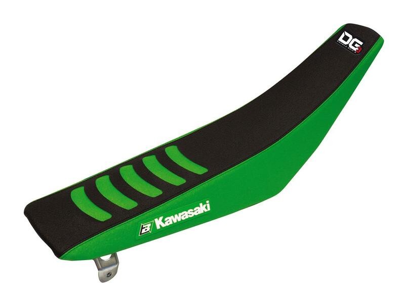 Housse de siege Blackbird Double Grip 3 vert noir selle moto Kawasaki KX250F KX450F cross