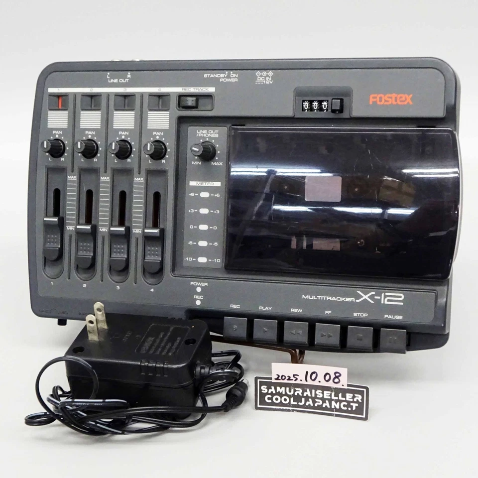 Fostex X-12 Multitracker Cassette Tape Recorder 100V Netzteil 