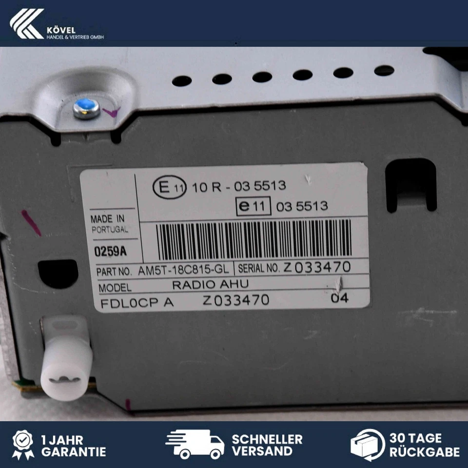 Original Autoradio CD Laufwerk Ford C-Max 2 DXA AM5T18C815GL - Bild 3 von 3