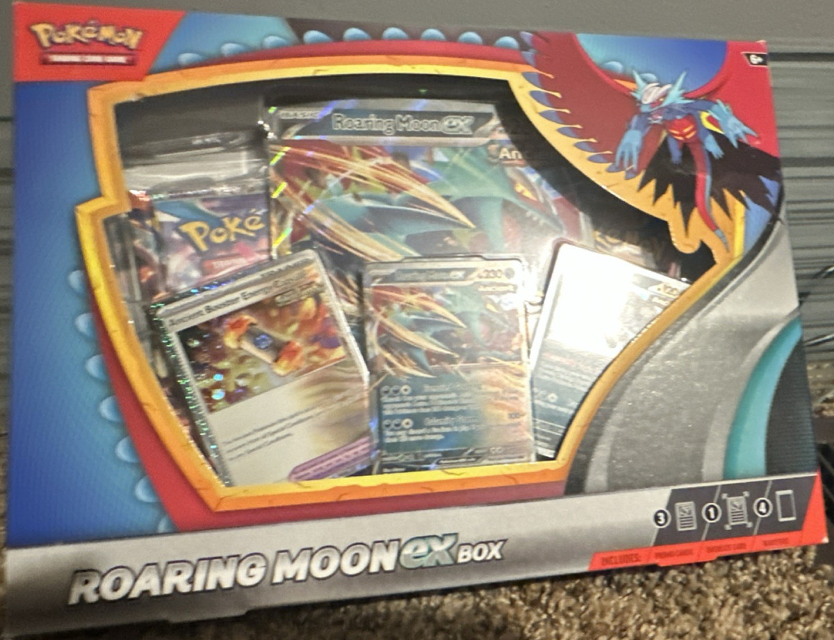 Pokmon Roaring Moon ex Box Promo Booster Oversized Card 2023 | eBay Pokmon Roaring Moon ex Box Promo Booster Oversized Card 2023 | eBay