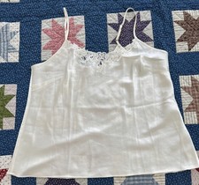 Cabernet Cream Camisole - Lace Inset - Size XL - EUC 