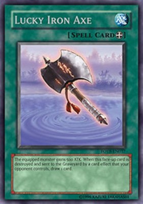 Lucky Iron Axe - FOTB-EN037 - Rare - 1st Edition - Heavily Played