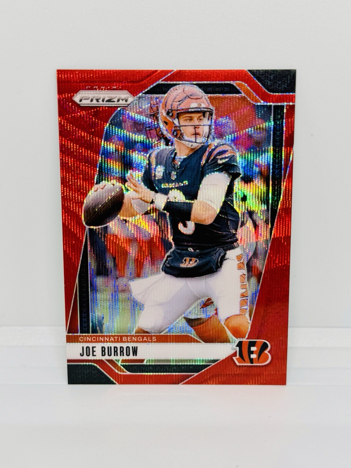 2024 Panini Prizm JOE BURROW Red Wave /149 Cincinnati Bengals #55
