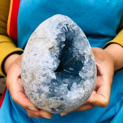 4.2LB  Natural blue crystal cave quartz crystal cave mineral specimen 4536