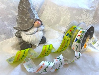 Berisfords TWIST & SPROUT Weihnachten Fest Essen Band 25mm - *Letzter Lagerbestand*