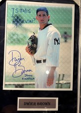 18x26 Field Of Dreams Dwier Brown Signed Framed Vertical with 11x14 photo JSA