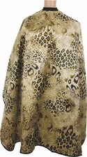 Leopard Pattern HAIR CUTTING CAPE Barber Stylist Hook Closure