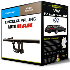 Abnehmbare Anhängerkupplung für VW Passat Variant 10- B7 Typ 365 Auto Hak NEU