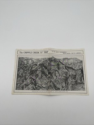 The Cripple Creek Short Line. Colorado Springs Eisenbahn Zug Fotos Karten Buch!