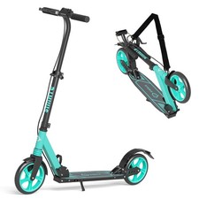 Kick Scooter for Teens Adults, 4 Adjustable Heights, 8IN All Terrain Big Wh...