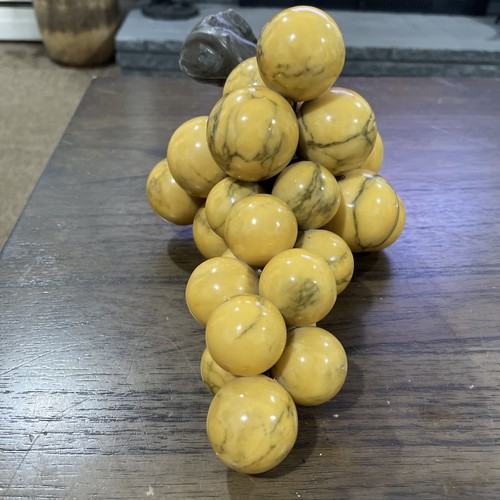JIM Alabaster Marble Onix Stone Grape Cluster Made In Italy Large 13” - Picture 7 of 9