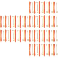  Set of 3 Salon Perm Rollers with Rubber Clips Hair Curler Rod Curling Tools