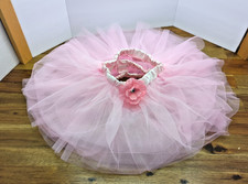 One Dress Up Girl Toddler Skirt Costume Tutu Pretend Play Fun Party Pink