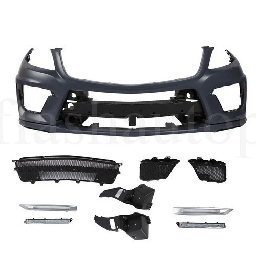 Front Bumper For Mercedes Benz W166 ML350 ML550 2012-14 w/ Styling Pkg w/DRLs Foto 2 de 4